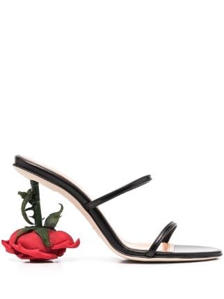 LOEWE rose-heel Sandals - Farfetch