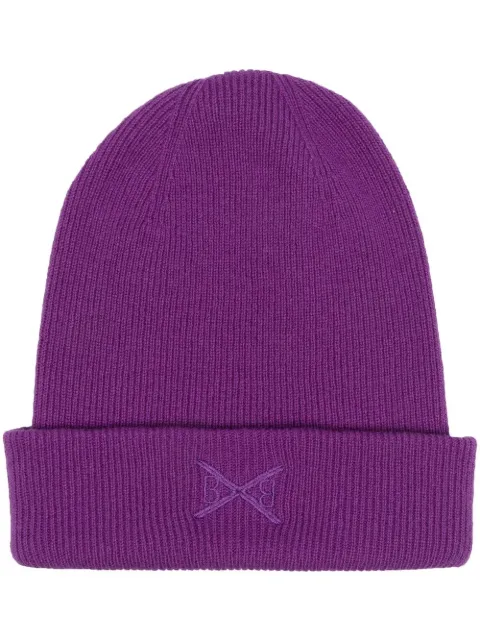 Barrie ribbed cashmere beanie