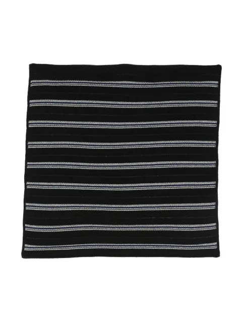 Barrie striped knitted scarf