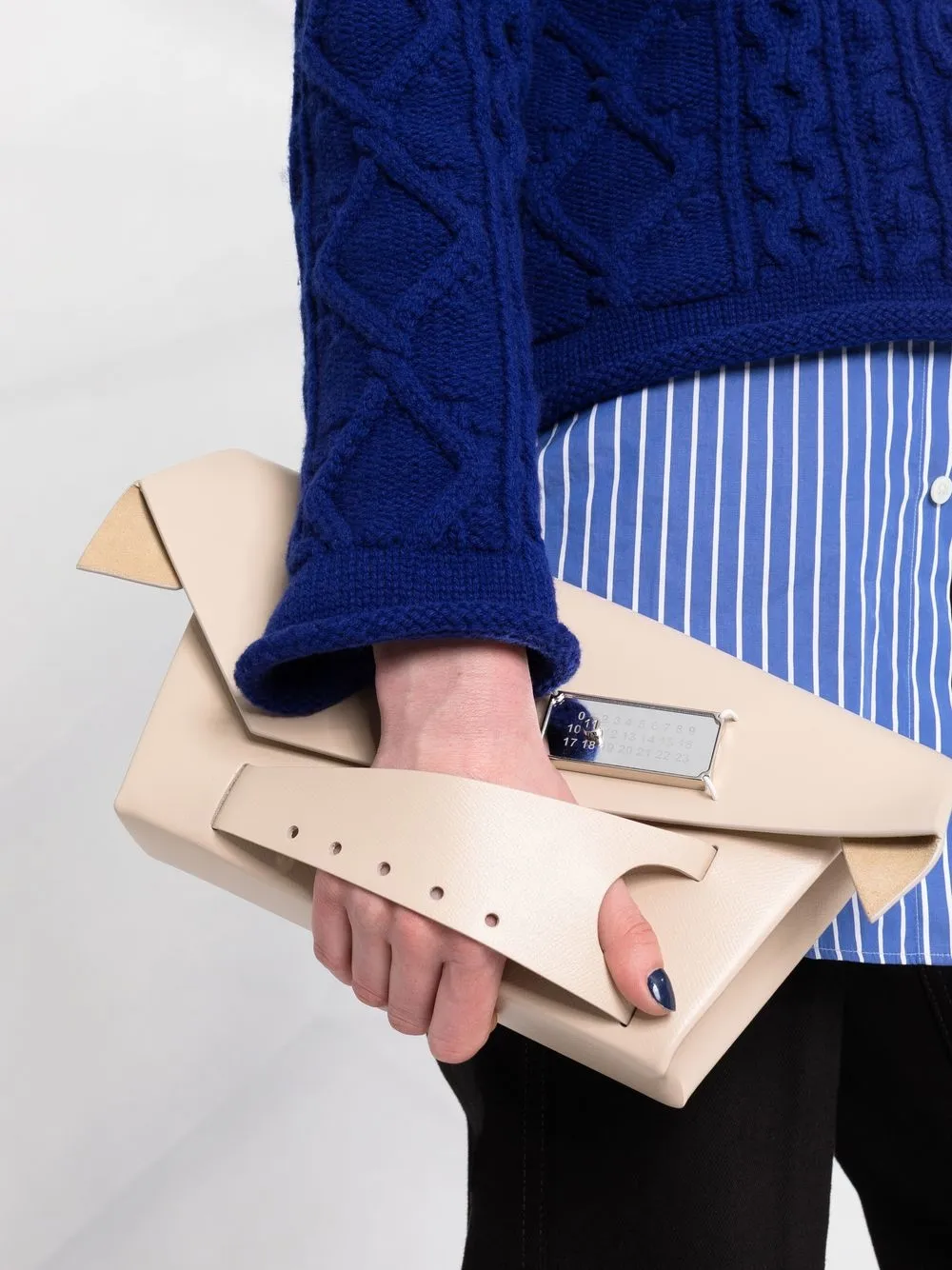  Maison Margiela Snatched Clutch   Nude 