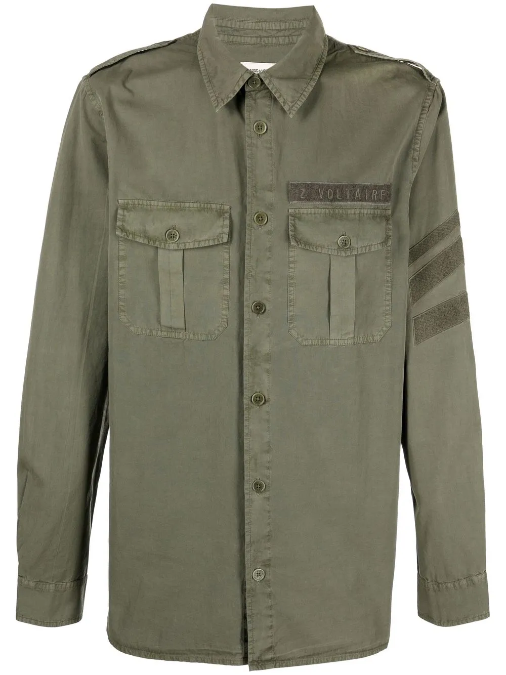 

Zadig&Voltaire camisa con parche del logo - Verde