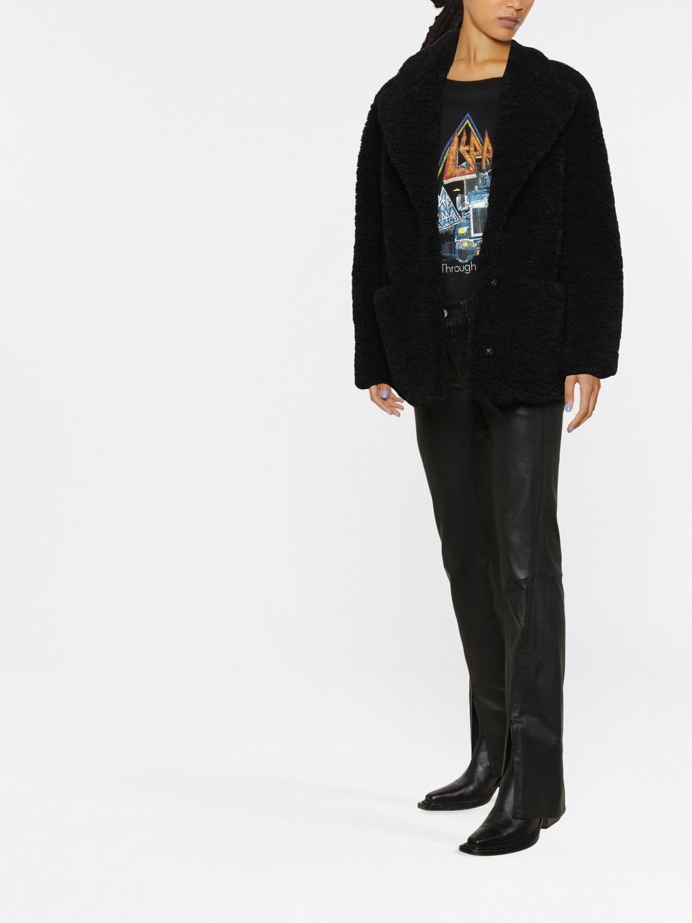Zadig&Voltaire Lammy coat - Zwart