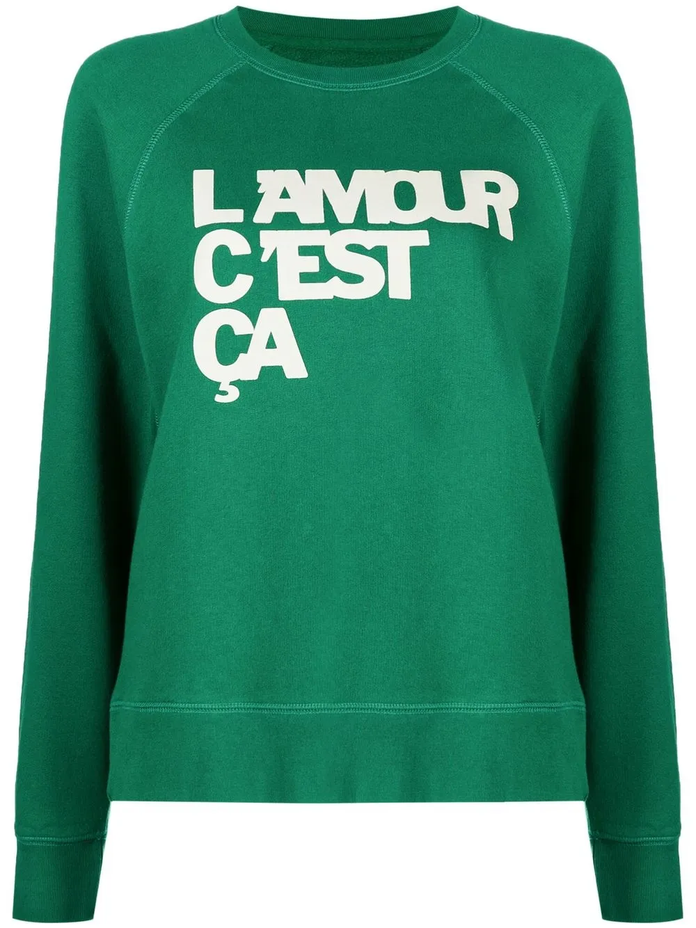 

Zadig&Voltaire sudadera con eslogan estampado - Verde