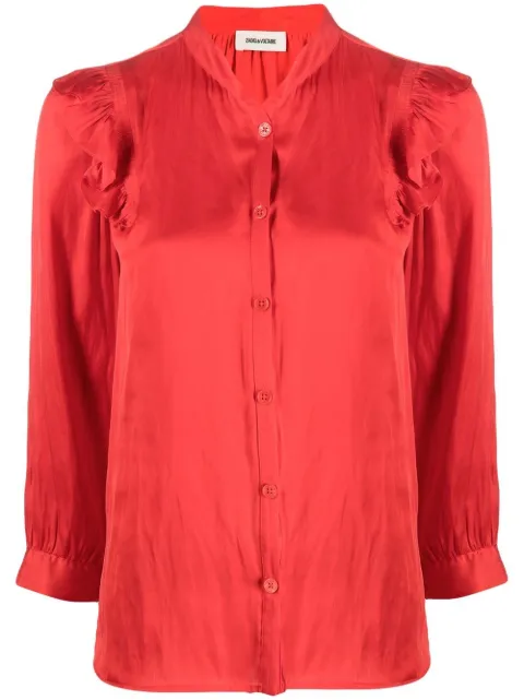 Zadig&Voltaire ruffled-trim shirt
