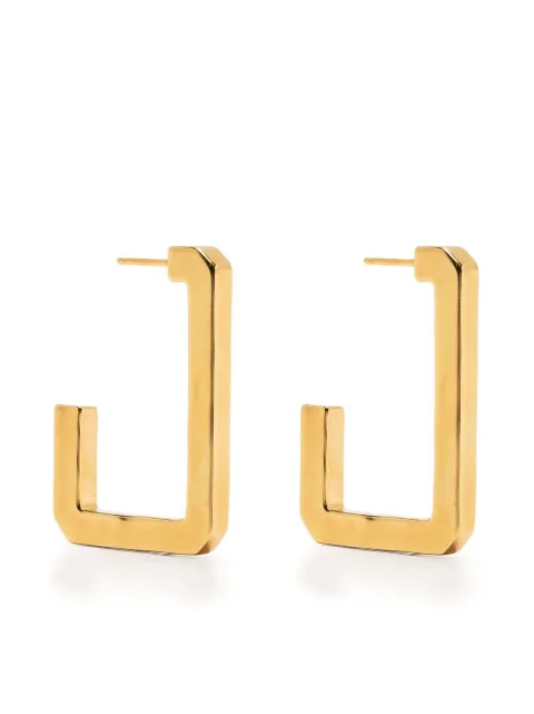 Zadig&Voltaire half-hoop rectangular earrings