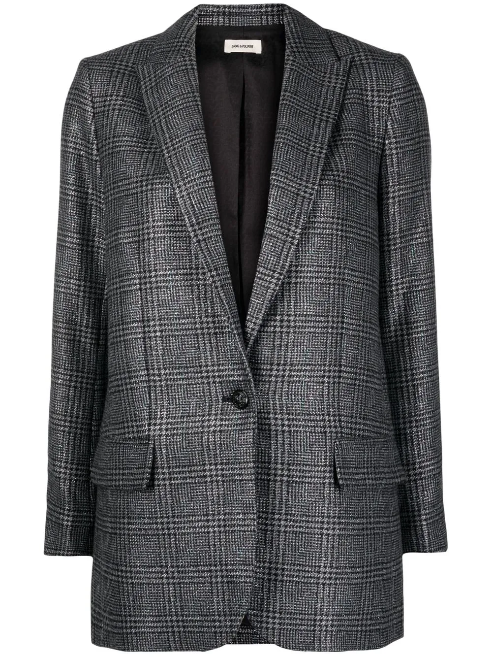 

Zadig&Voltaire blazer con motivo de cuadros - Gris