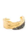Zadig&Voltaire feather-detail cuff bracelet - Gold