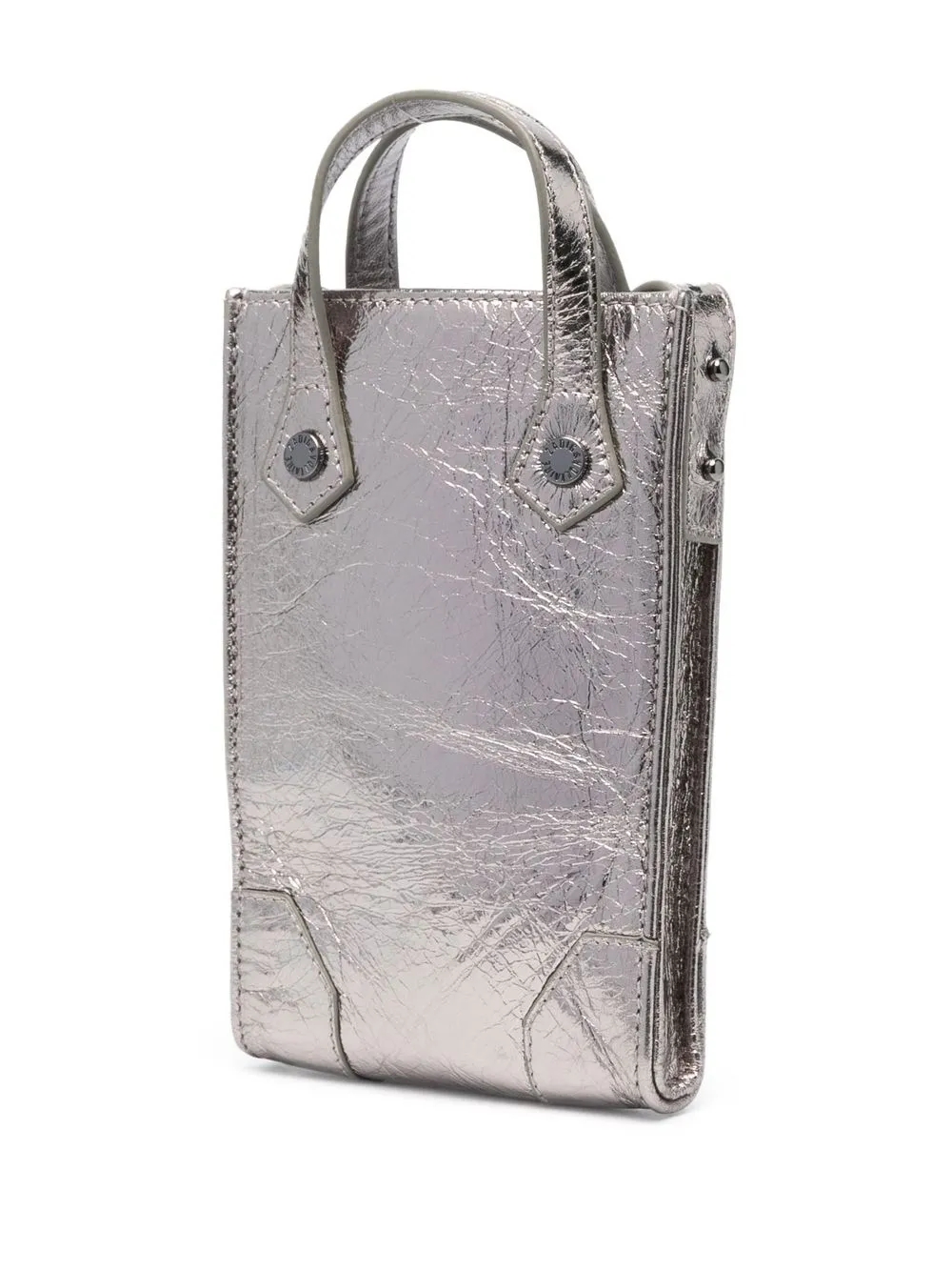 Zadig & Voltaire Small Metallic Leather Crossbody Bag In Grey ModeSens