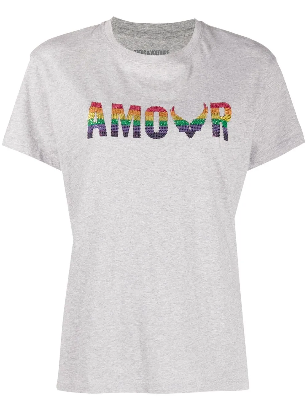 

Zadig&Voltaire playera con estampado Amour - Gris