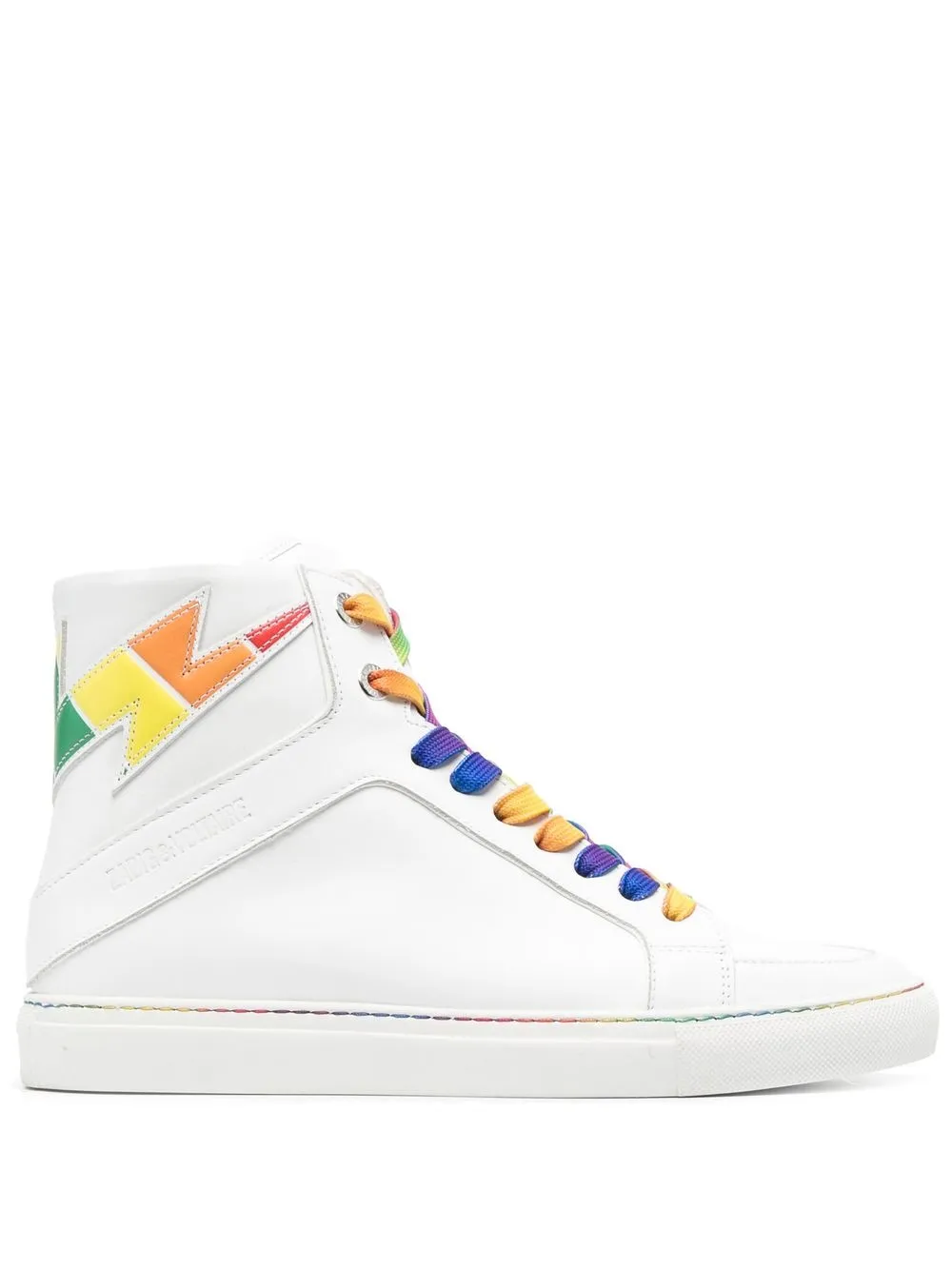 

Zadig&Voltaire Flash Pride hi-top sneakers - White