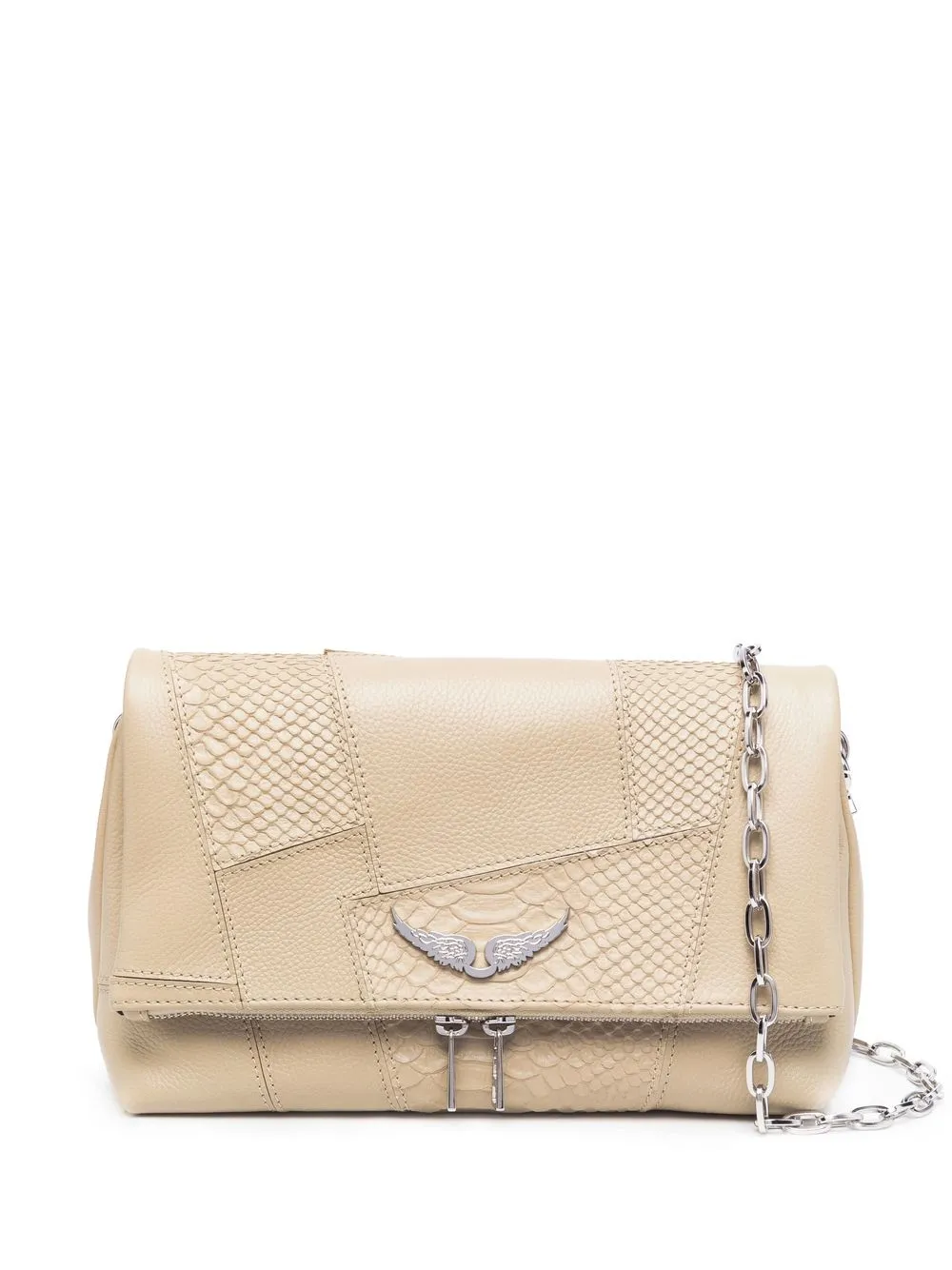 

Zadig&Voltaire Rocky Patchwork shoulder bag - Neutrals