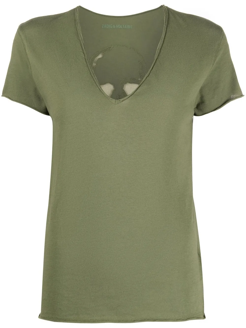 

Zadig&Voltaire skull-detail organic-cotton T-shirt - Green