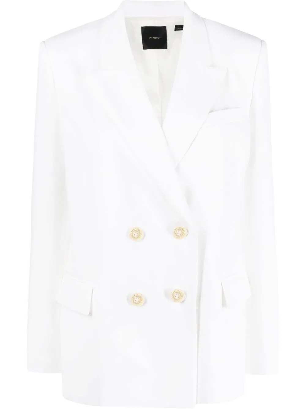 

PINKO blazer con doble botonadura - Blanco