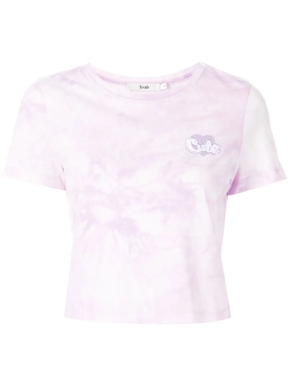 

b+ab playera corta con motivo tie-dye - Morado