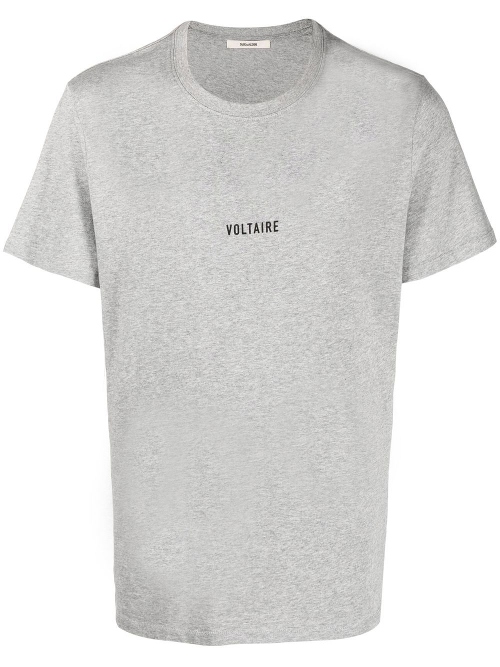 

Zadig&Voltaire playera con logo estampado - Gris