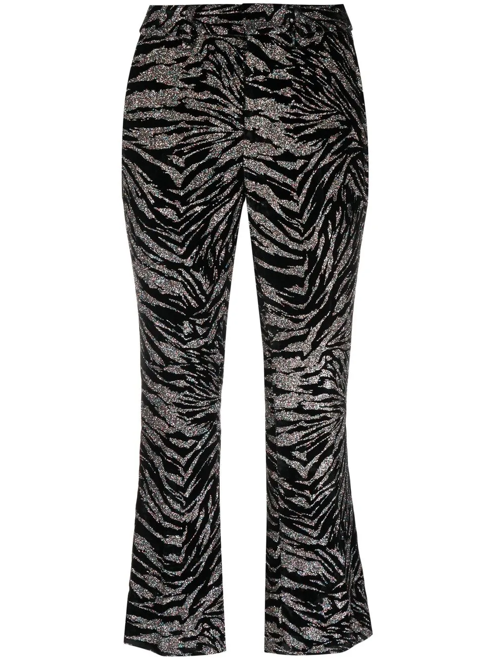 

Zadig&Voltaire pantalones acampanados con estampado de tigre - Negro