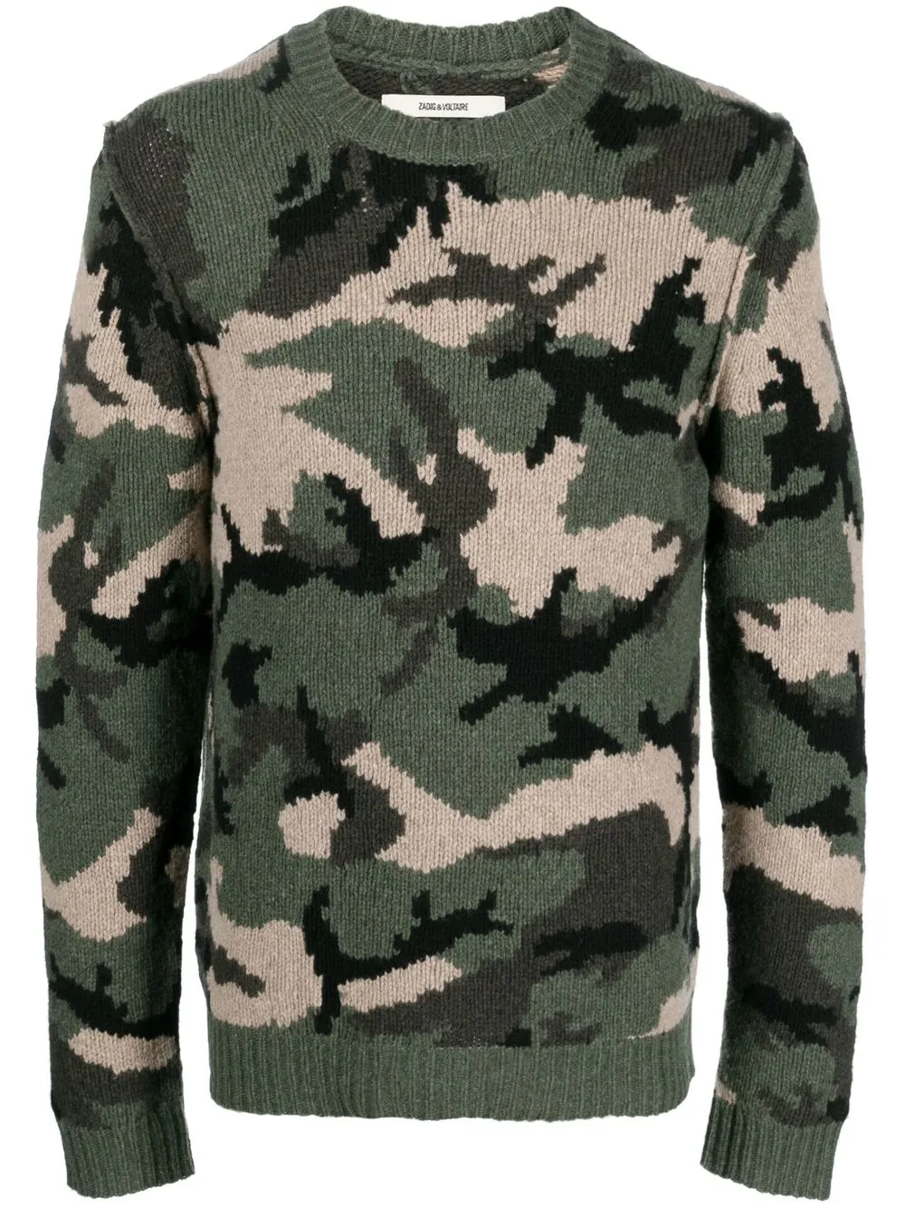 

Zadig&Voltaire camouflage intarsia-knit jumper - Green