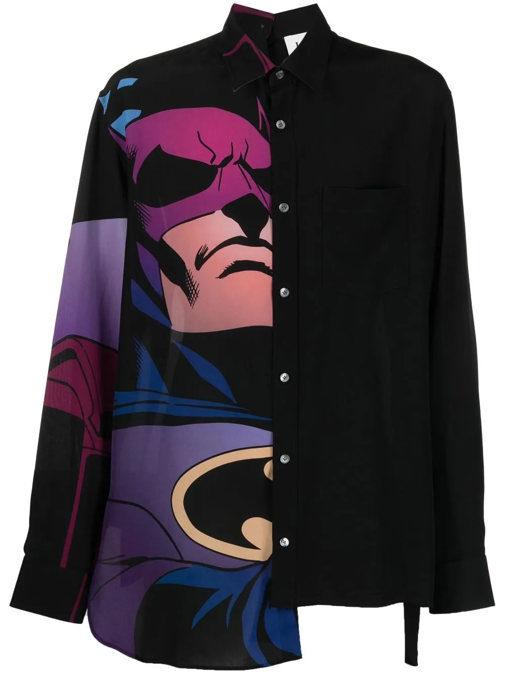 LANVIN BATMAN-PRINT SILK SHIRT