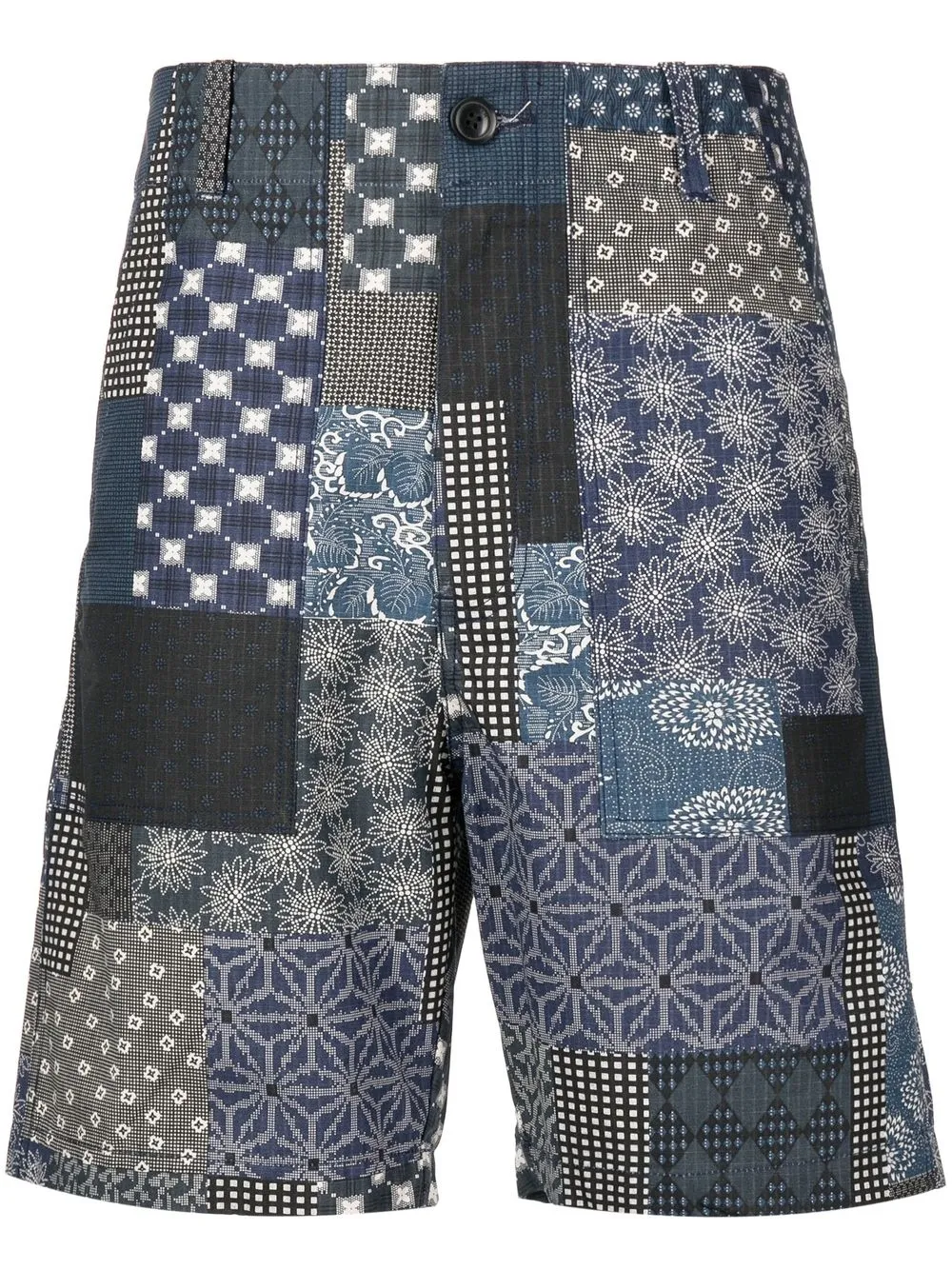 

FIVE CM bermudas con diseño mixto patchwork - Azul