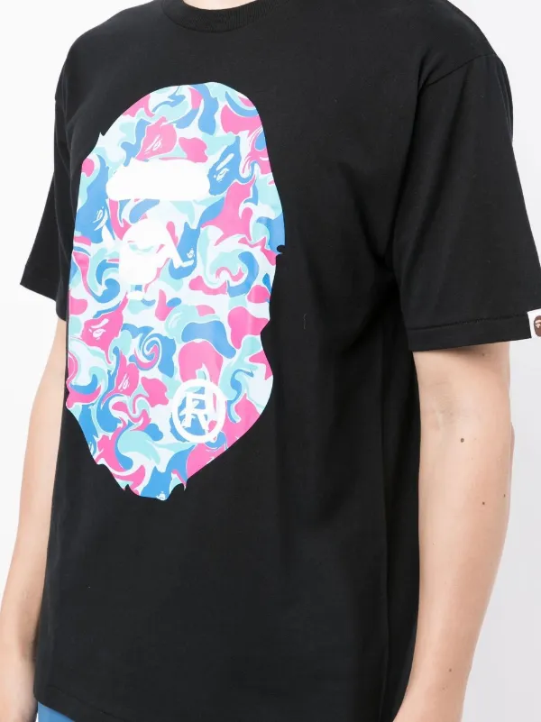 A BATHING APE® marble-camouflage Ape 