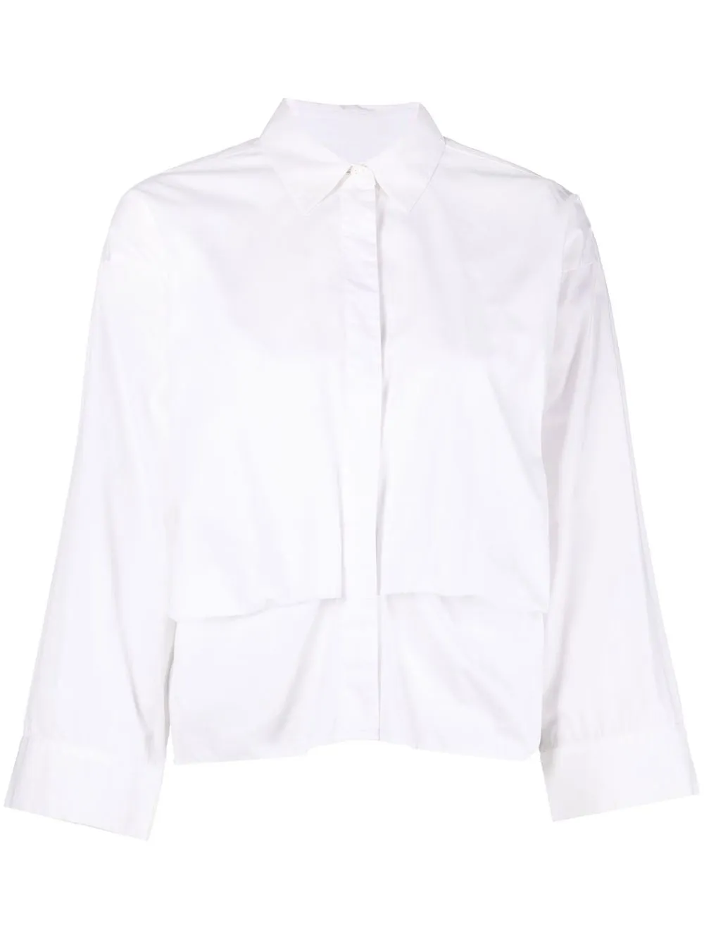 Pre-owned Maison Margiela 2000s Front-layered Shirt In White