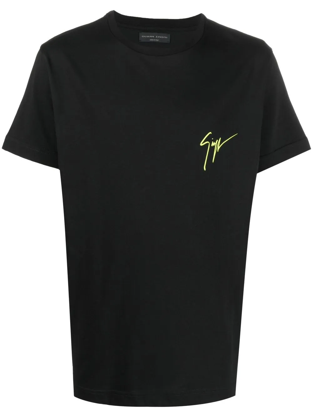 

Giuseppe Zanotti playera con logo estampado - Negro