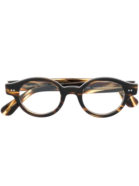 Oliver Peoples lentes con armazón redonda
