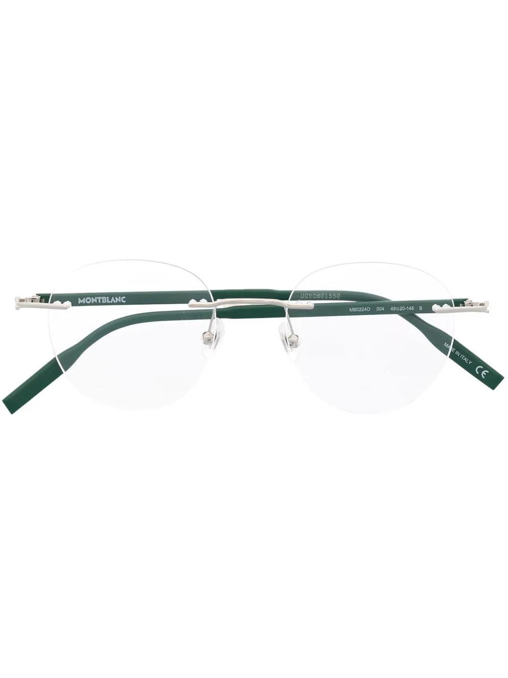 

Montblanc lentes con armazón redonda - Verde