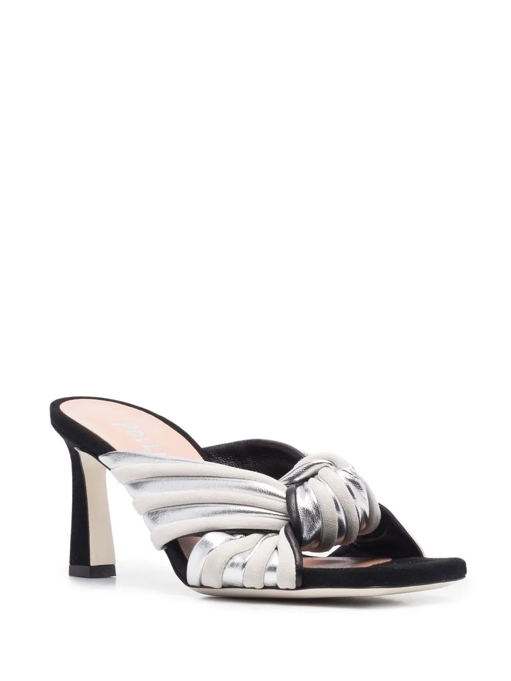 Pollini Metallic sandalen - Wit