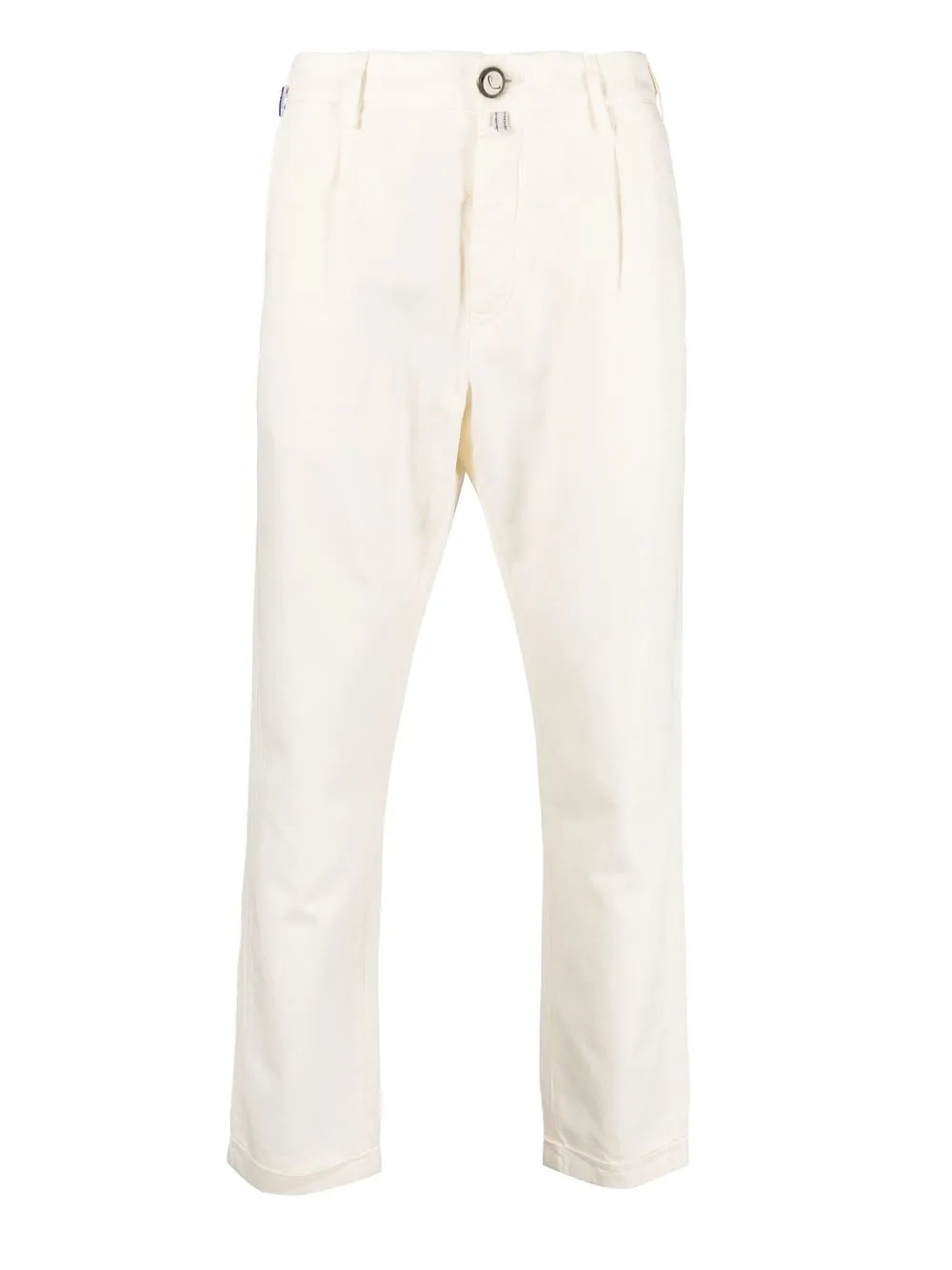 Jacob Cohen Straight-leg Cropped Trousers In Weiss
