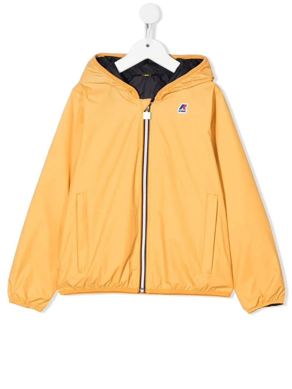 

K Way Kids impermeable con parche del logo - Amarillo