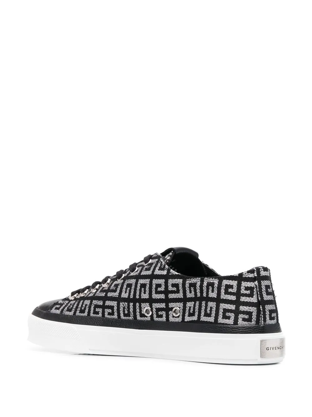 Givenchy monogram-print low top sneakers Black