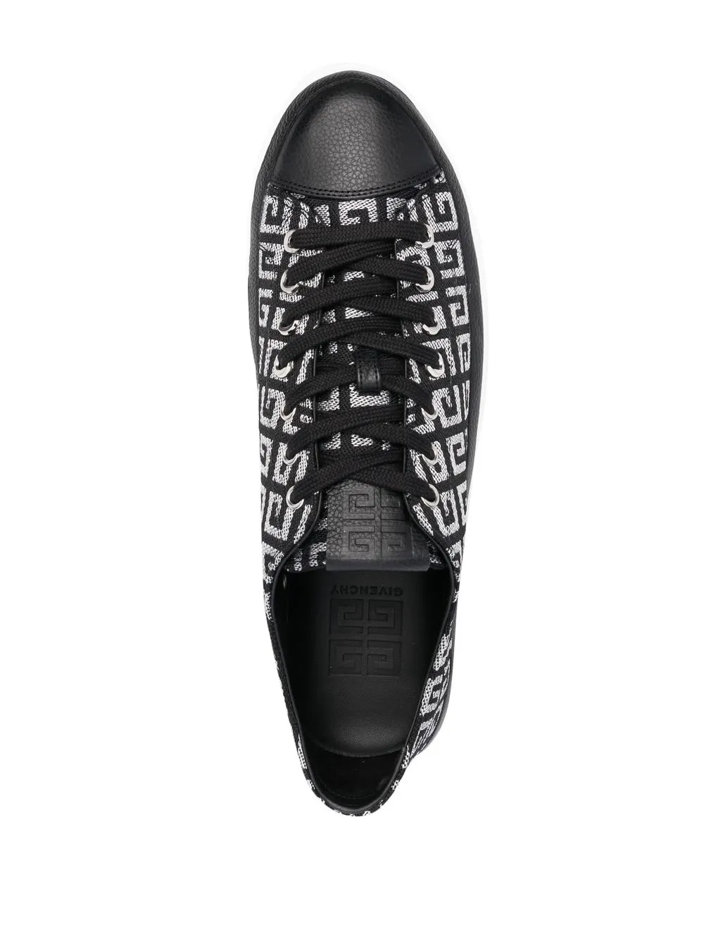 Givenchy monogram-print low top sneakers Black