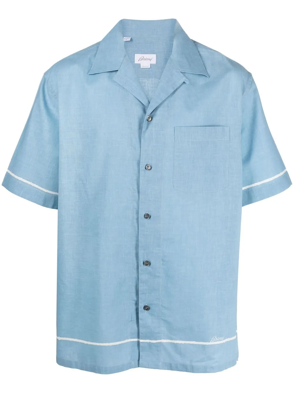 

Brioni camisa con botones - Azul