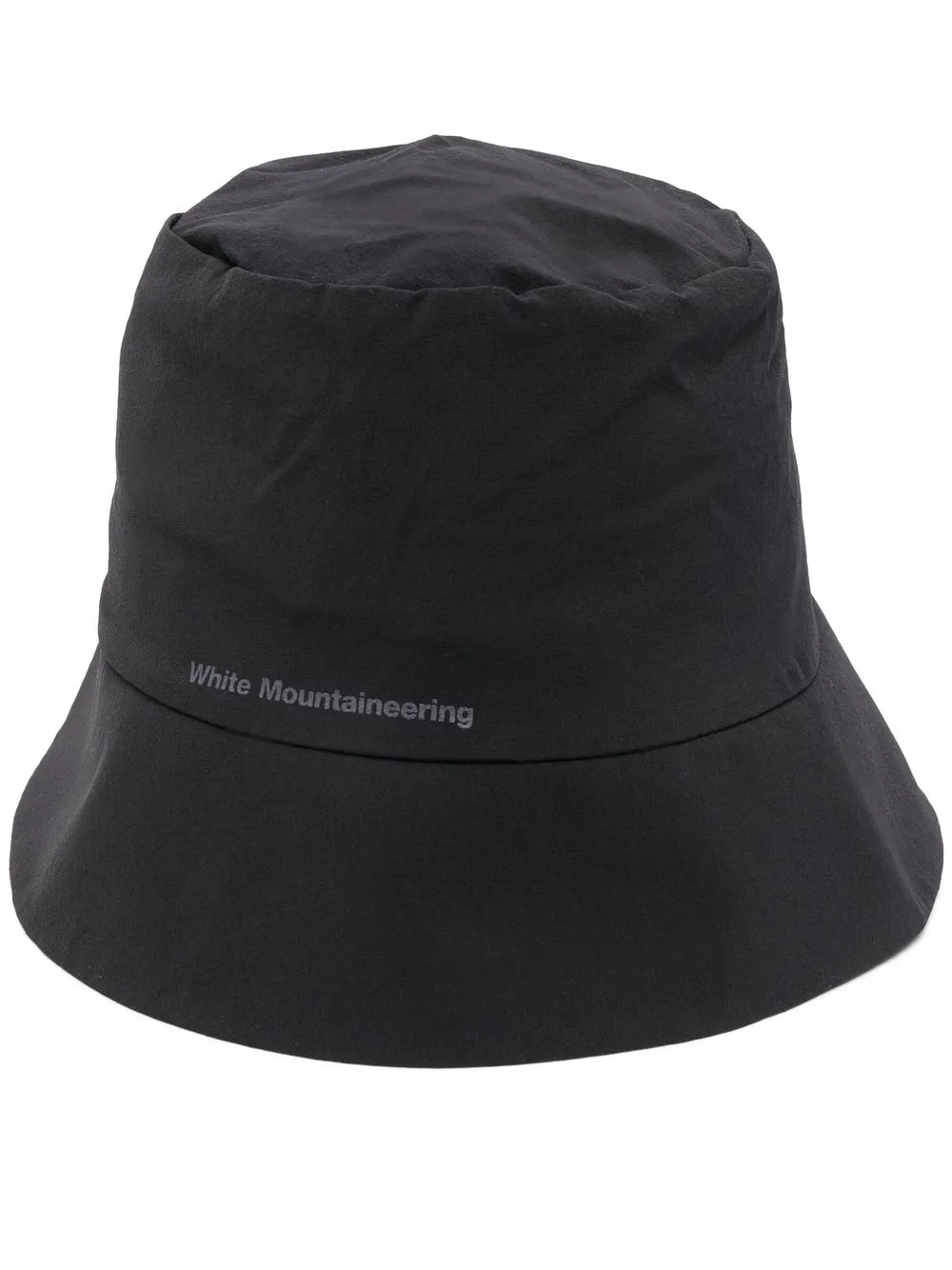 

White Mountaineering logo-print detail bucket hat - Black