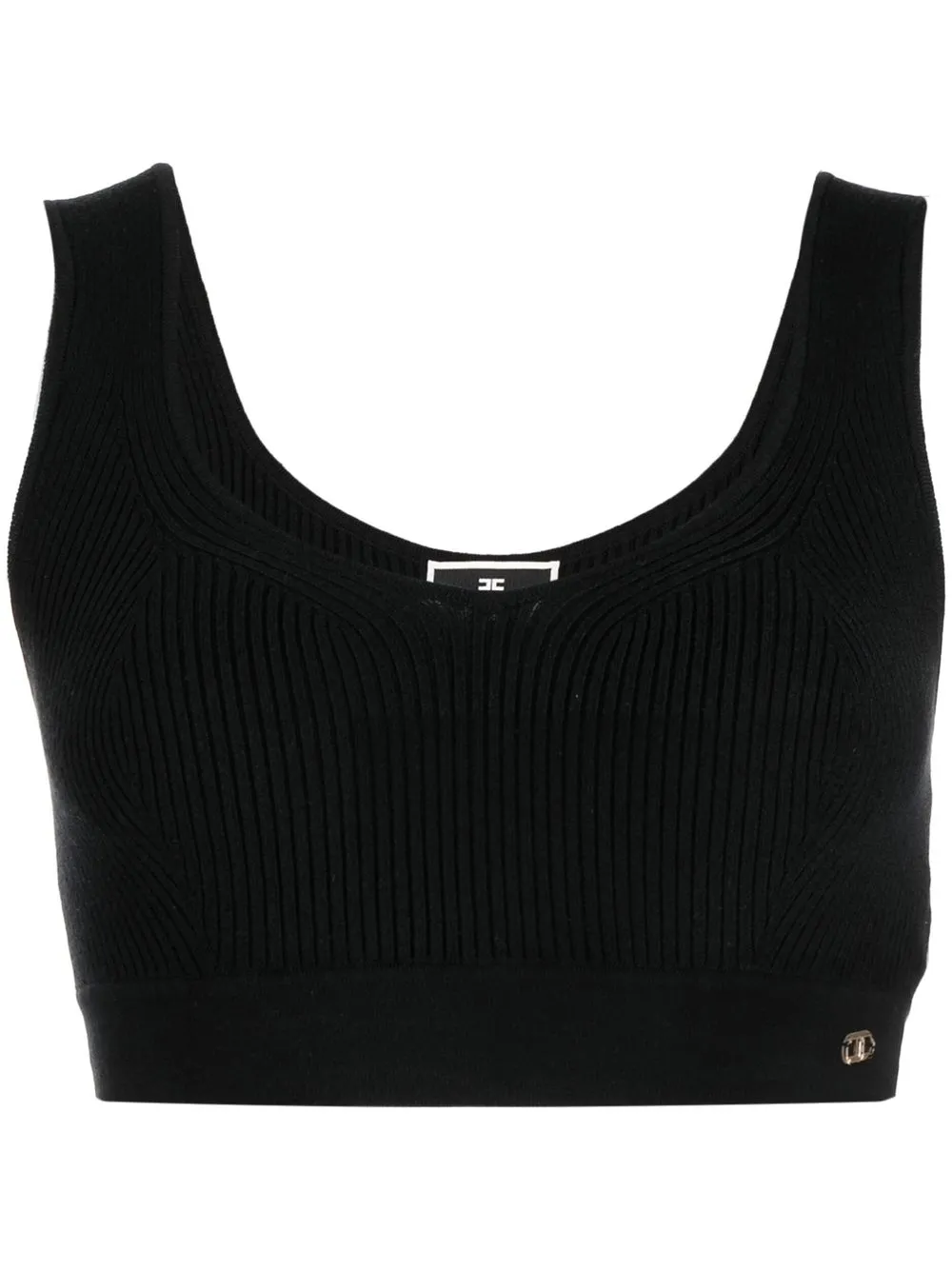 ribbed-knit crop top