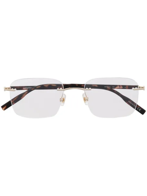 Montblanc rimless rectangular-frame glasses