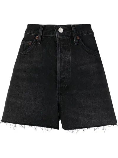 high-waisted denim shorts | AGOLDE 
