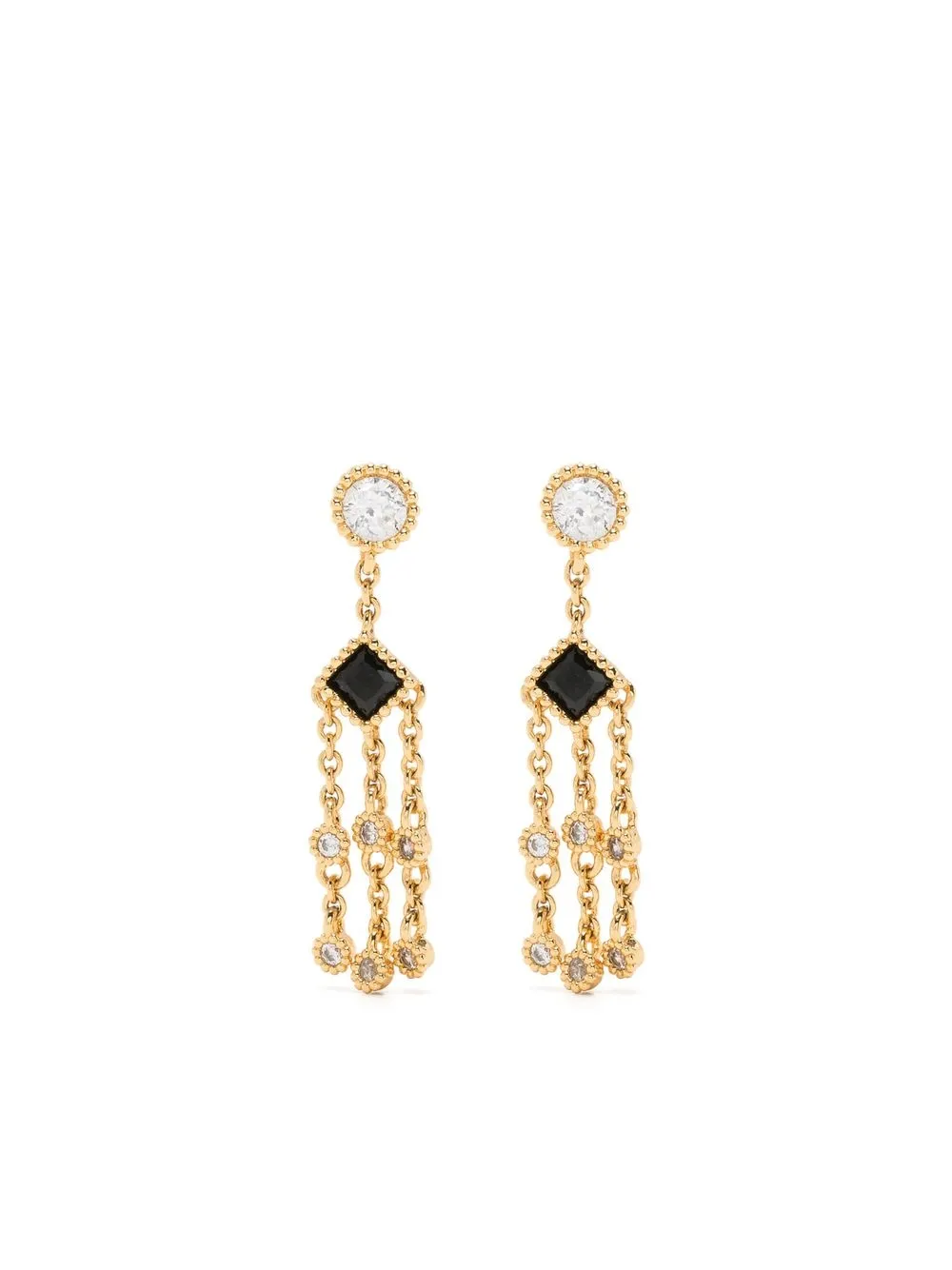 

Maje aretes Casca con dije y apliques - Dorado