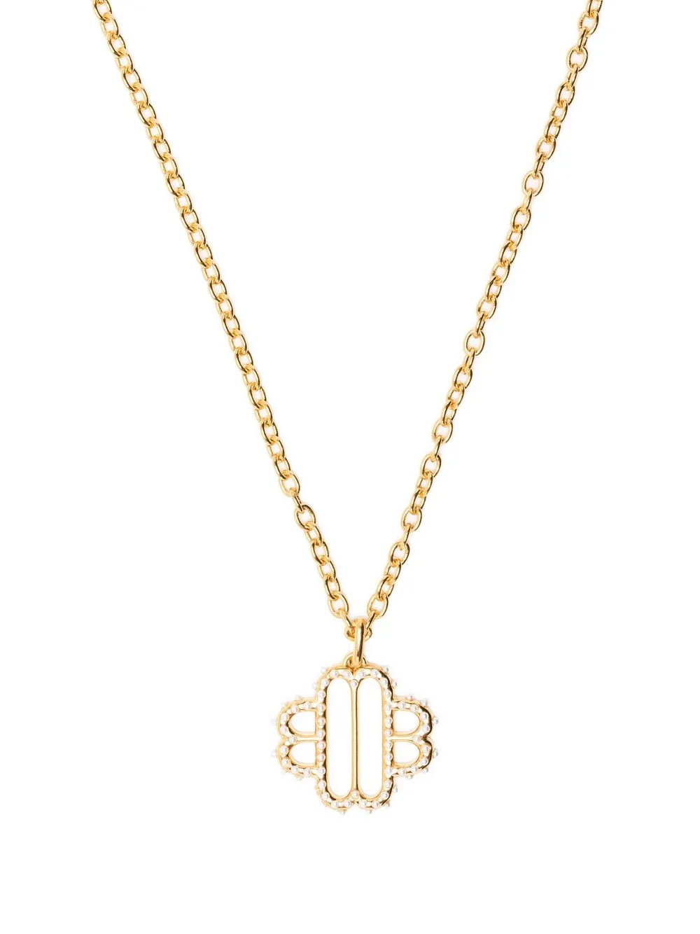 

Maje Clover Pearl-pendant necklace - Gold