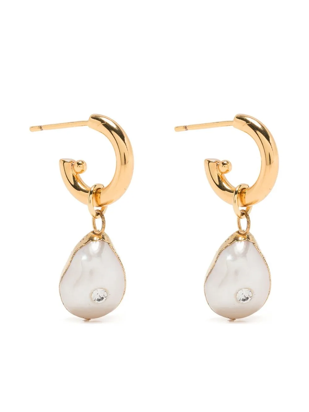 

Maje pearl-detail drop earrings - Dorado