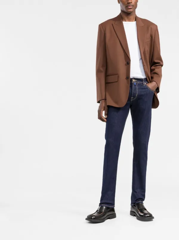 Jacob Cohen contrast-stitch straight 