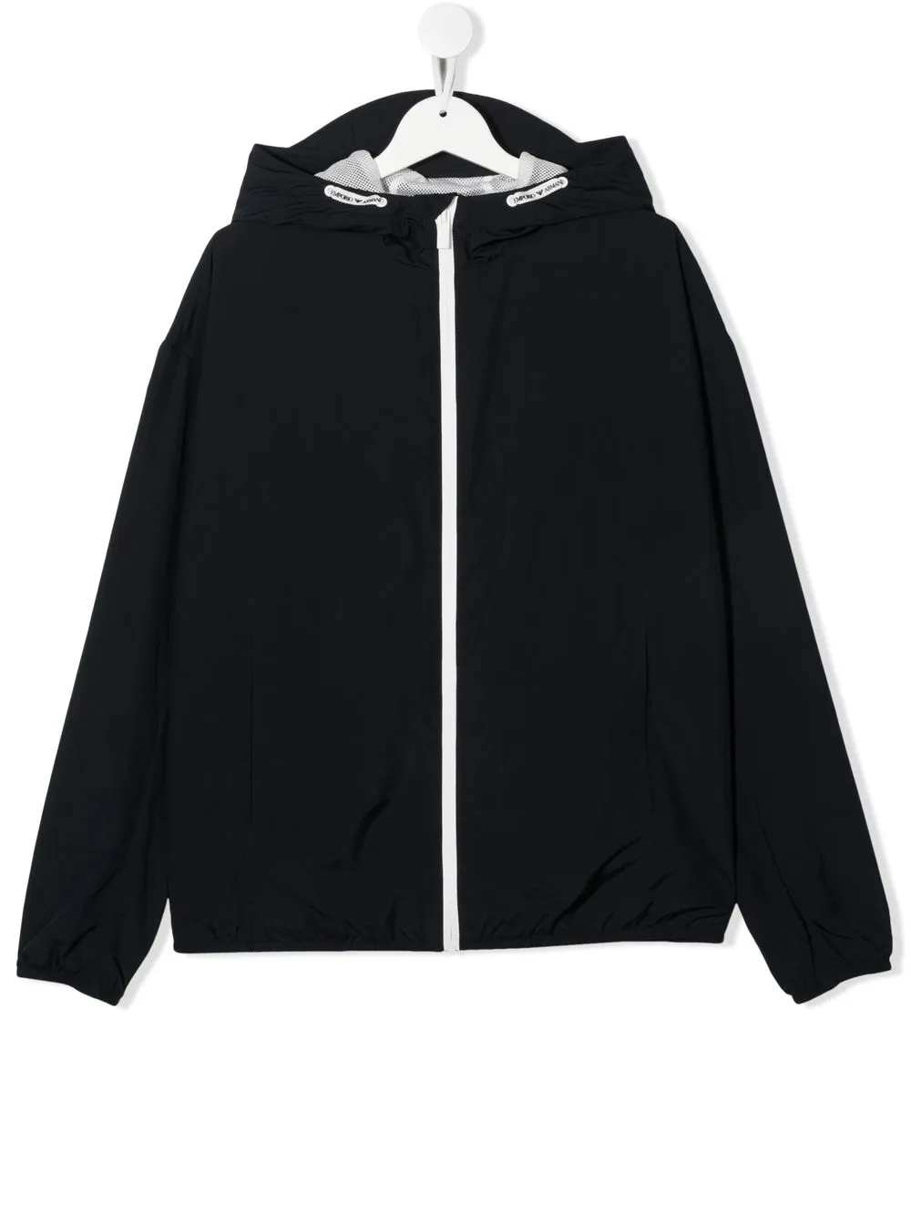 

Emporio Armani Kids chamarra con capucha y logo - Azul