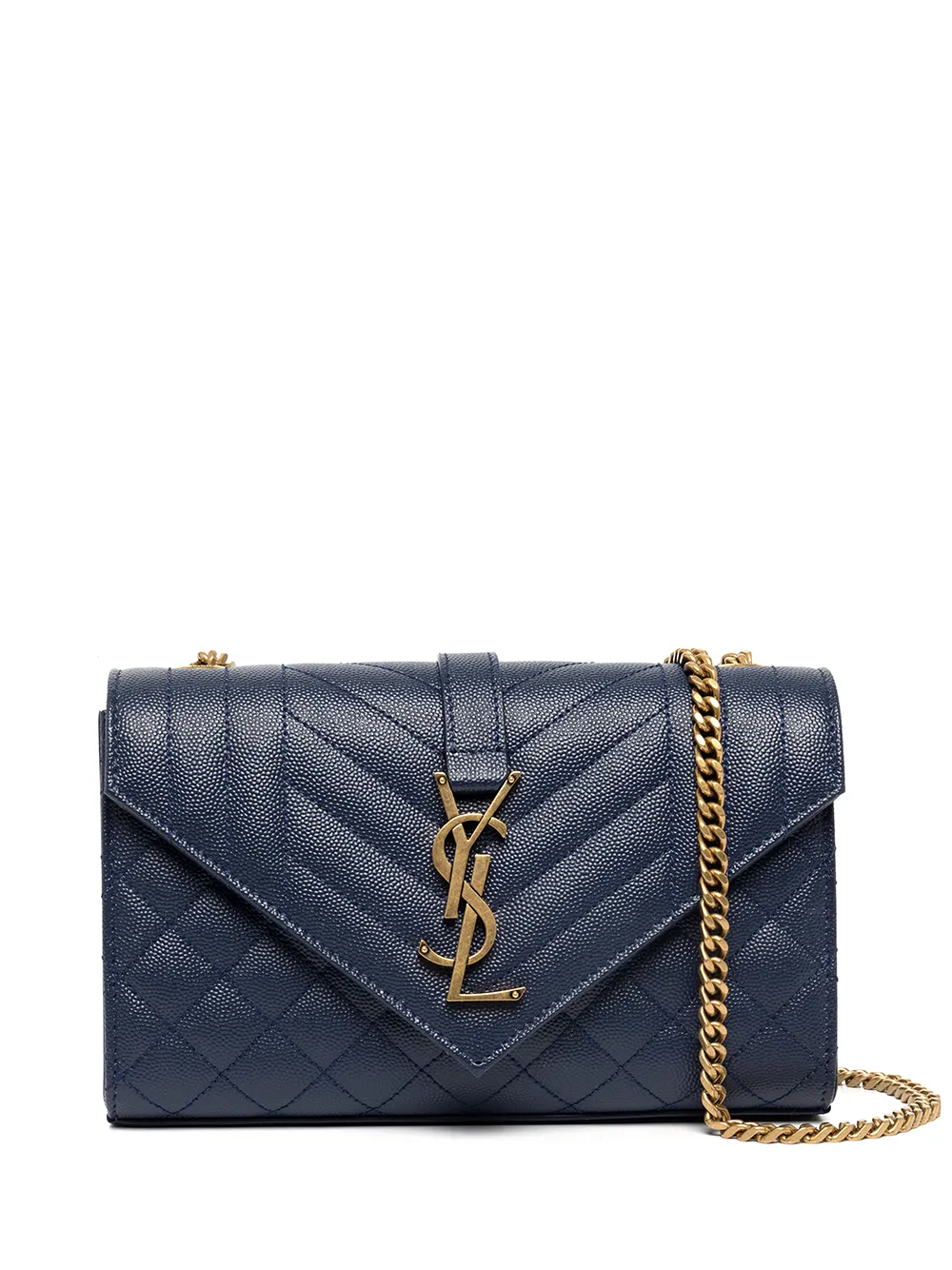 

Saint Laurent bolsa de hombro Triquilt pequeña - 4227 BLUE CHARRON