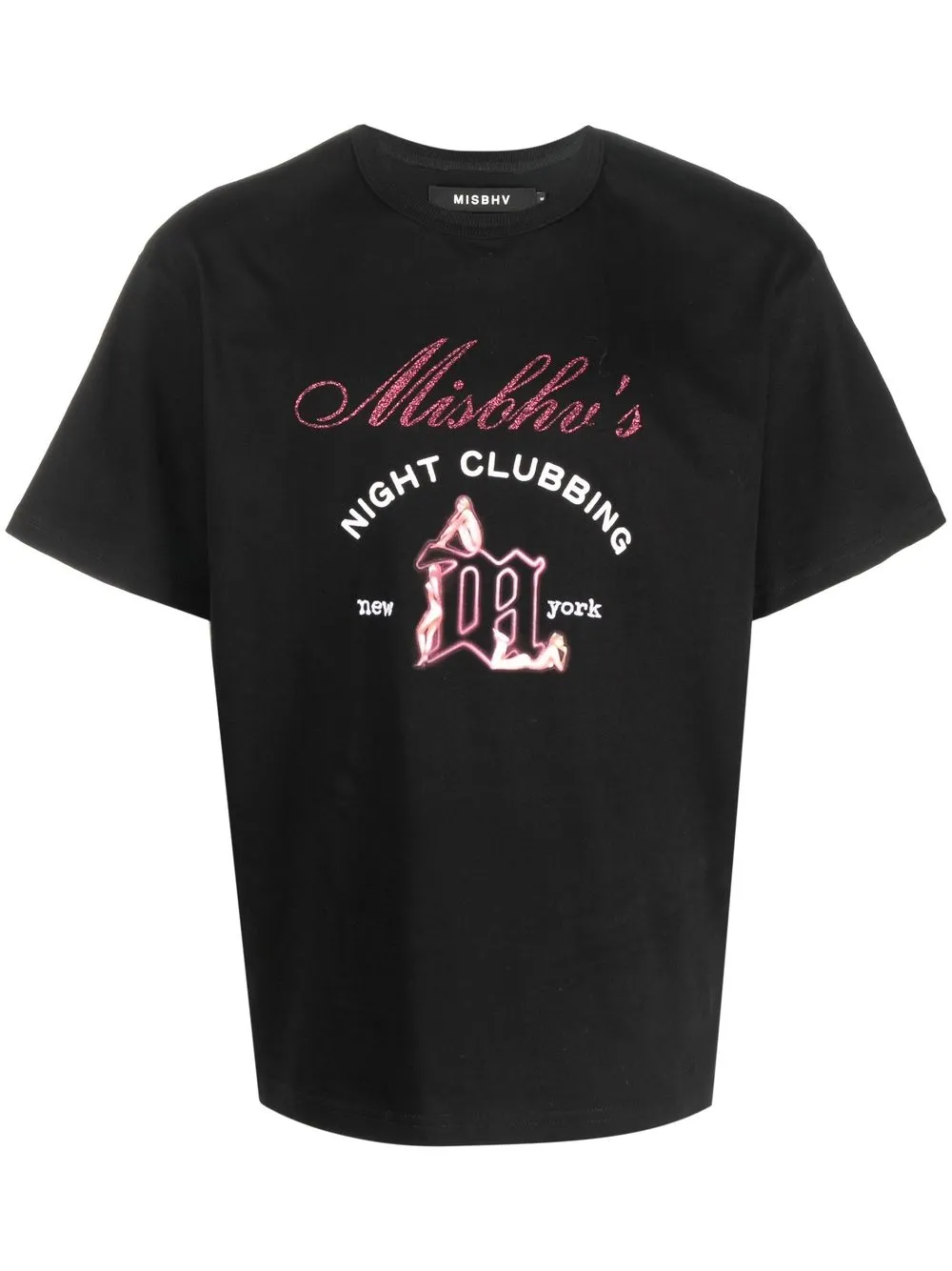 

MISBHV playera con eslogan estampado - Negro