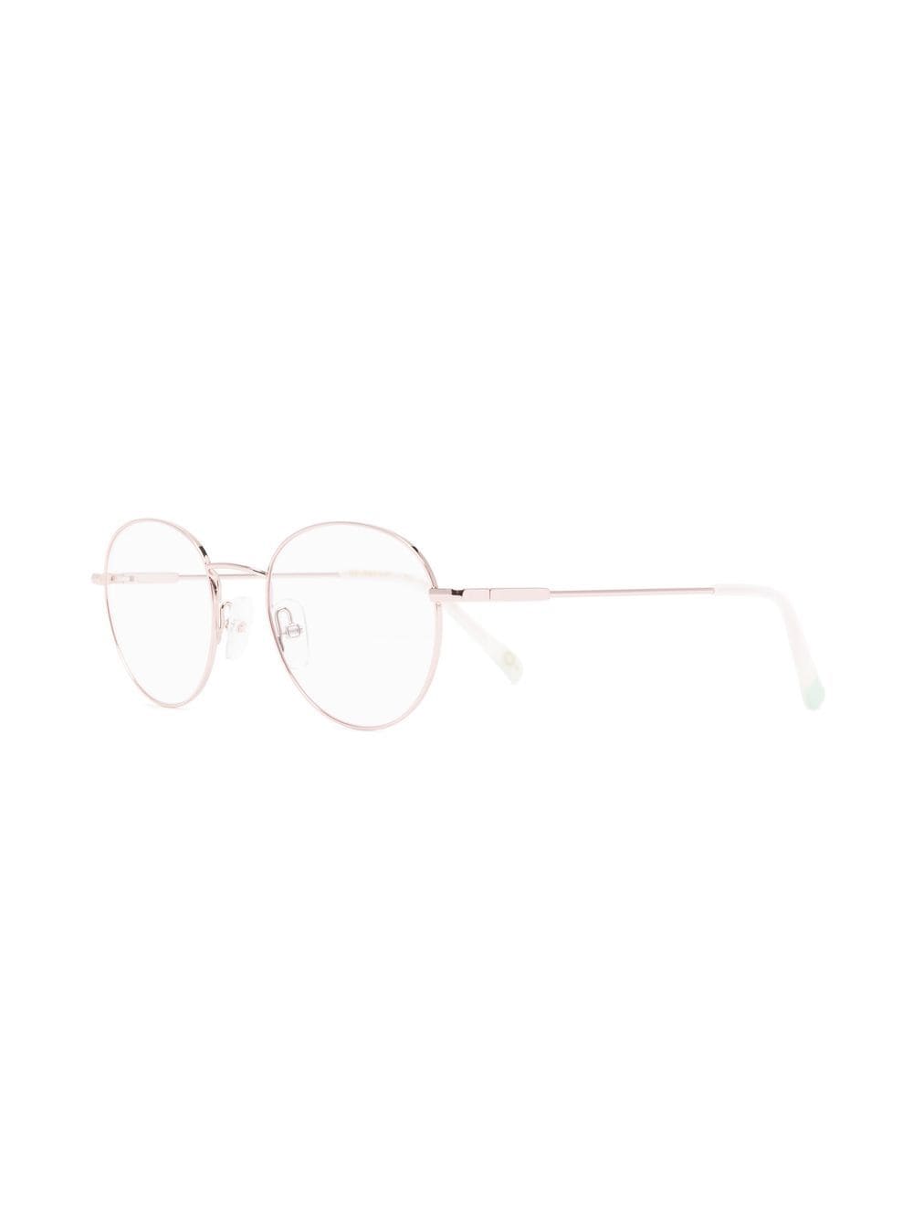 Shop Etnia Barcelona Metallic Round-frame Glasses In Pink