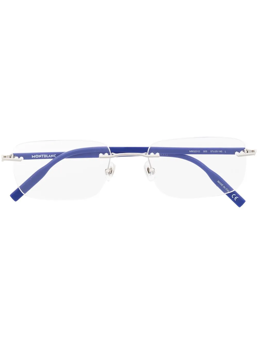 Montblanc Rectangular Frame Glasses In Neutrals