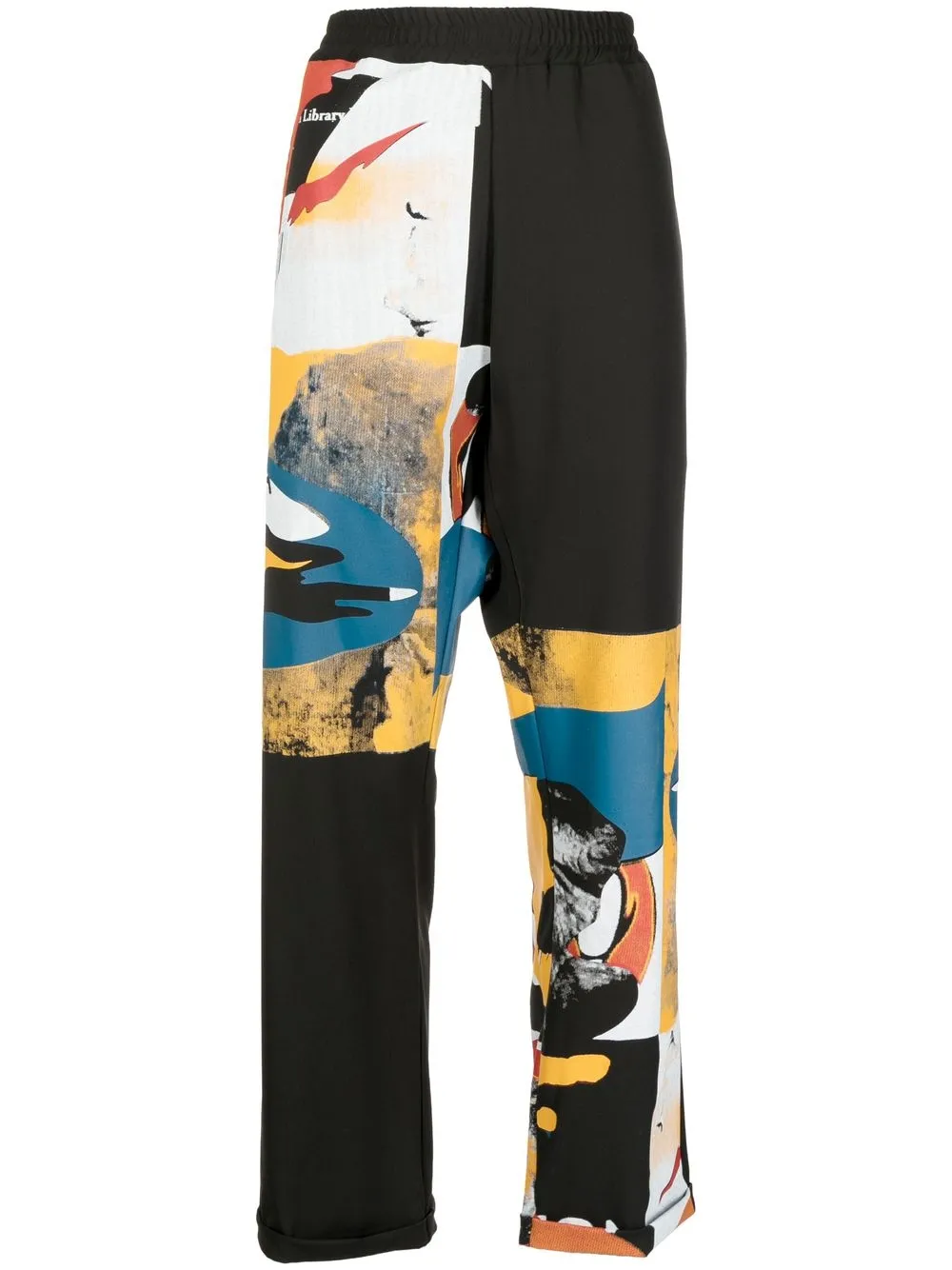 

Bethany Williams pantalones rectos con estampado gráfico - Negro