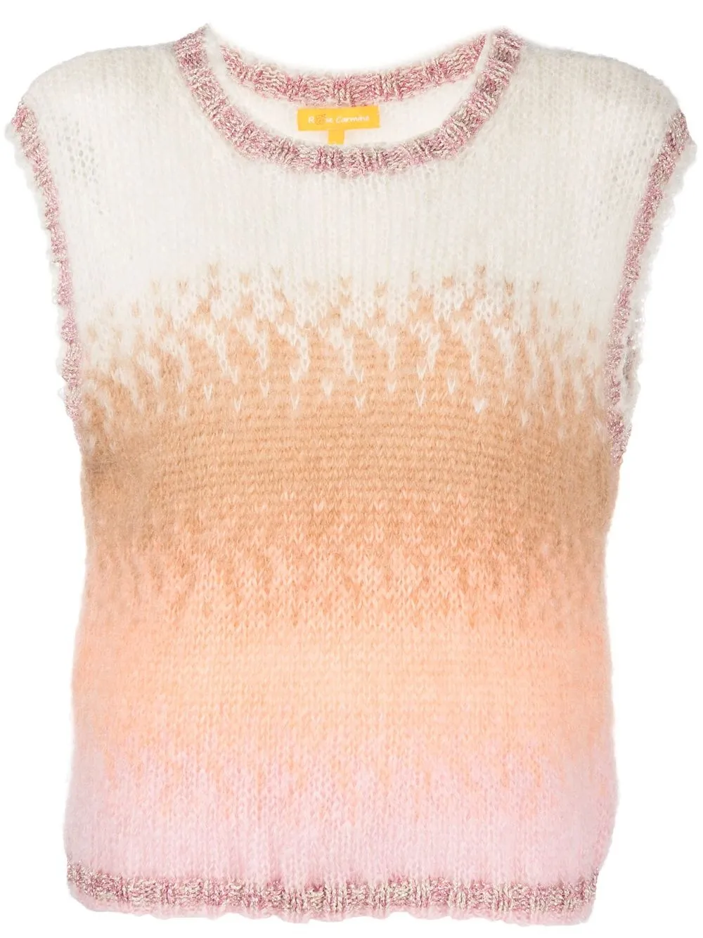 Rose Carmine gradient-effect Knit Top - Farfetch