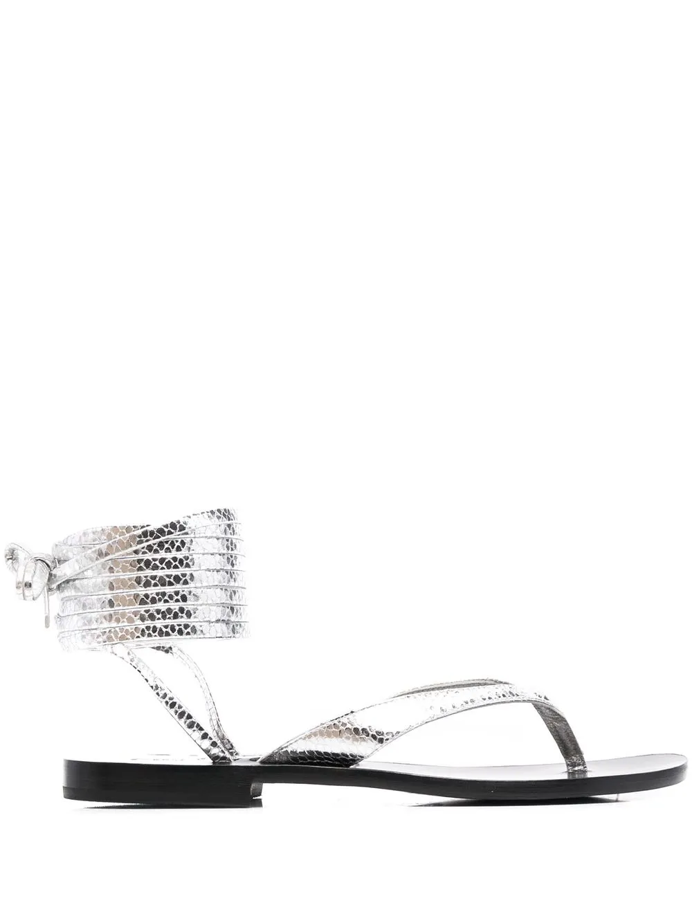 

CAPRI POSITANO SANDALS sandalias Pisa con acabado metalizado - Plateado